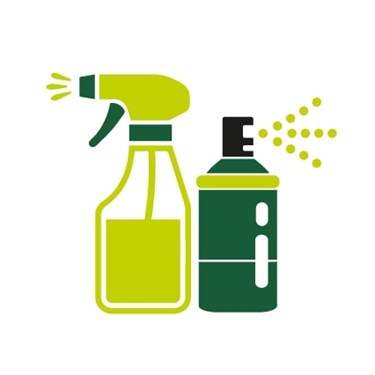 Enhanced cleaning icons
