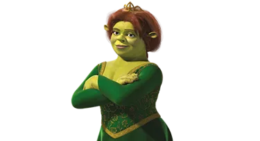 Shrek Fiona & Shrek Get Ogre It Text Poster | Postcard