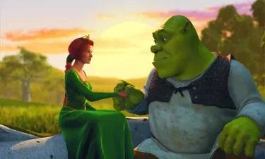 Shrek and Fiona in love, a central theme of Shrek