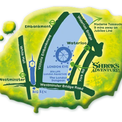 Where is Shrek's Adventure London